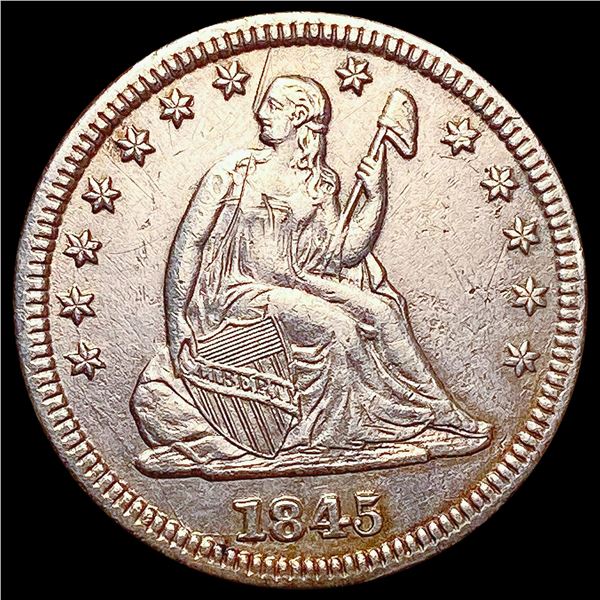 1845 Seated Liberty Quarter CLOSELY UNCIRCULATED