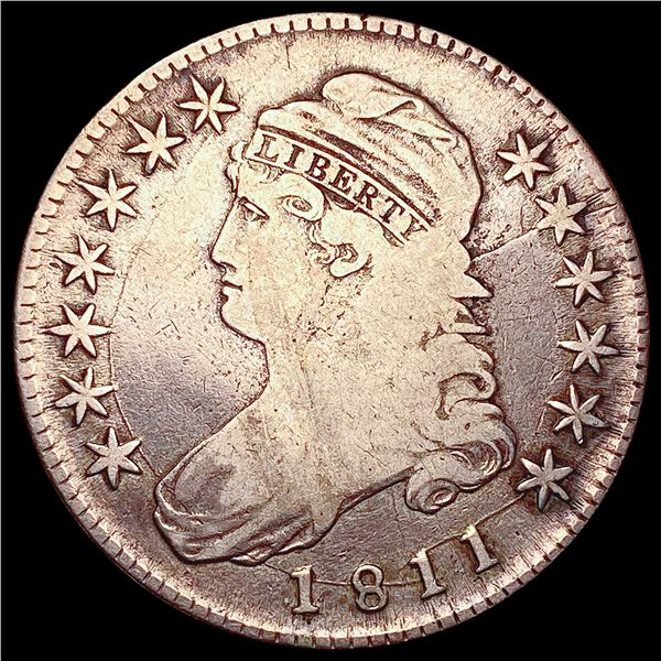 1811 Capped Bust Half Dollar NICELY CIRCULATED