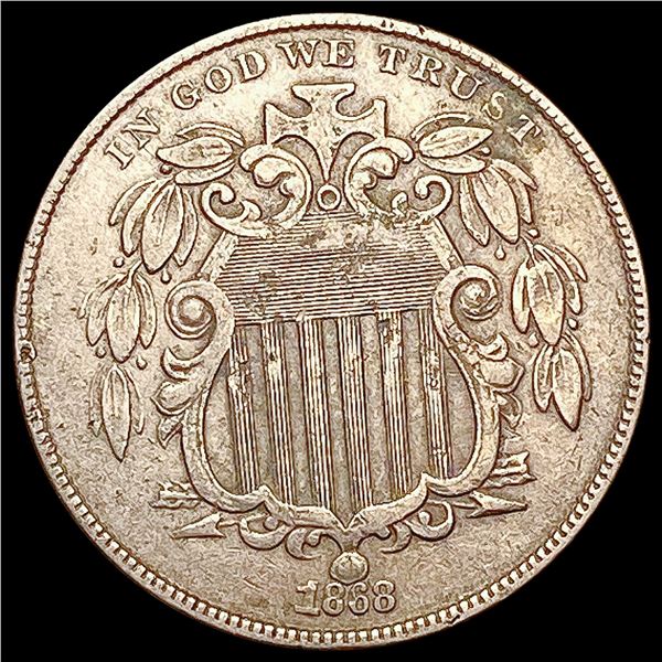 1868 Shield Nickel CLOSELY UNCIRCULATED