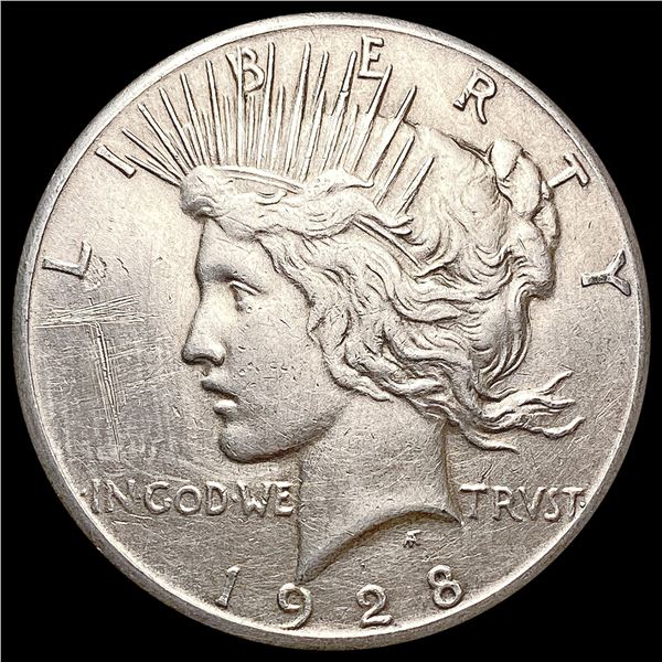 1928 Silver Peace Dollar CLOSELY UNCIRCULATED