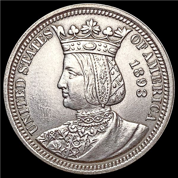 1893 Isabella Silver Quarter UNCIRCULATED