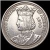 Image 1 : 1893 Isabella Silver Quarter UNCIRCULATED