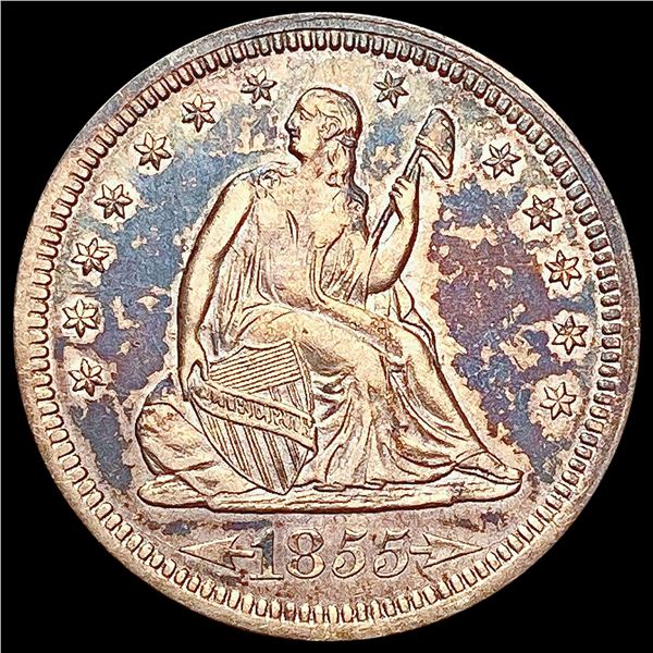 1855 Seated Liberty Quarter CLOSELY UNCIRCULATED