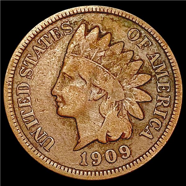 1909-S Indian Head Cent LIGHTLY CIRCULATED