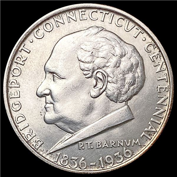 1936 Bridgeport Half Dollar GEM BU