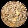 Image 2 : 1868 Two Cent Piece NEARLY UNCIRCULATED