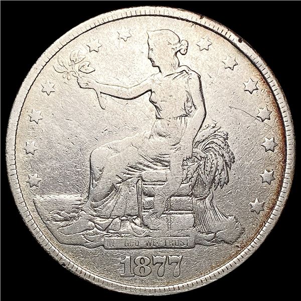 1877 Silver Trade Dollar NICELY CIRCULATED