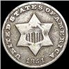 Image 1 : 1851-O Silver Three Cent LIGHTLY CIRCULATED