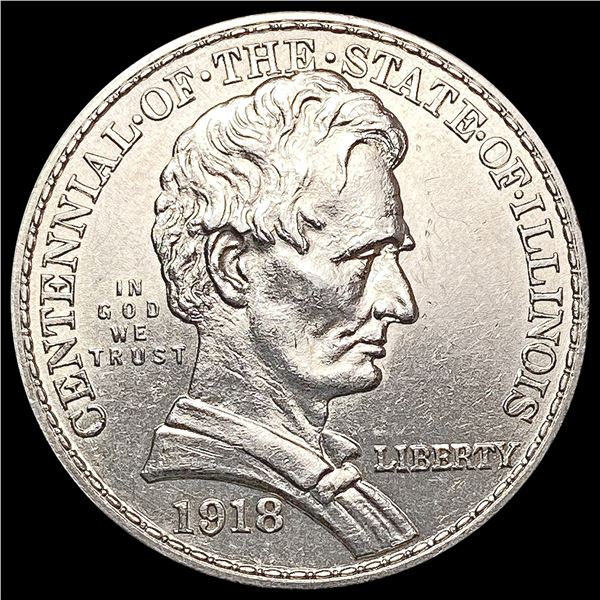 1918 Illinois Half Dollar CHOICE BU