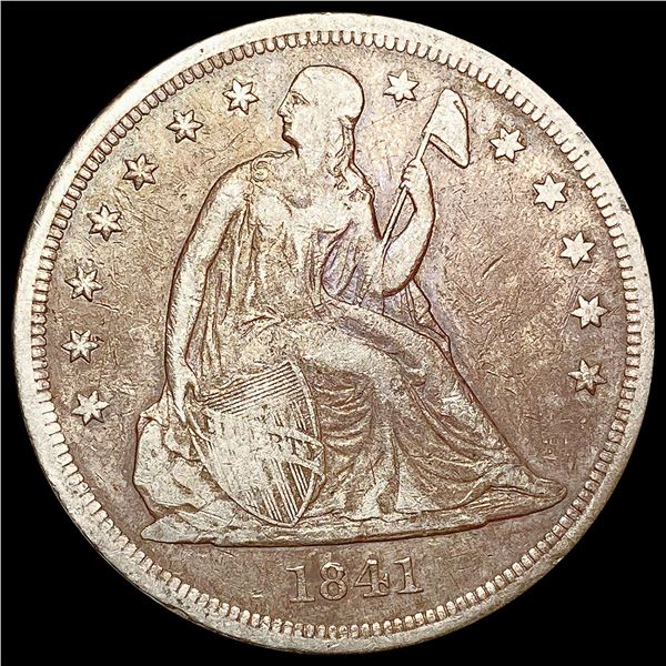 1841 Seated Liberty Dollar LIGHTLY CIRCULATED