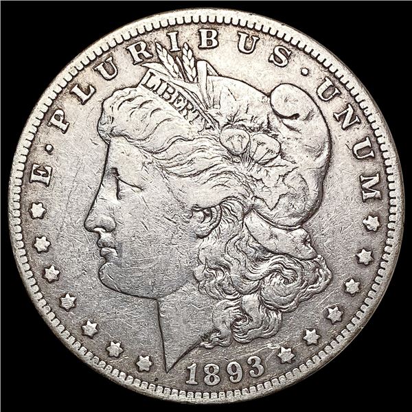 1893-CC Morgan Silver Dollar NEARLY UNCIRCULATED