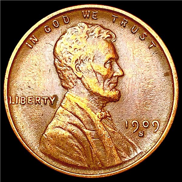 1909-S Wheat Cent CHOICE AU