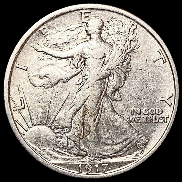 1917 Walking Liberty Half Dollar CHOICE AU