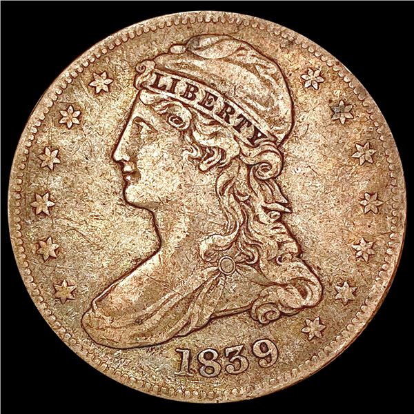 1839 Capped Bust Half Dollar NICELY CIRCULATED