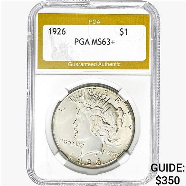 1926 Silver Peace Dollar PGA MS63+