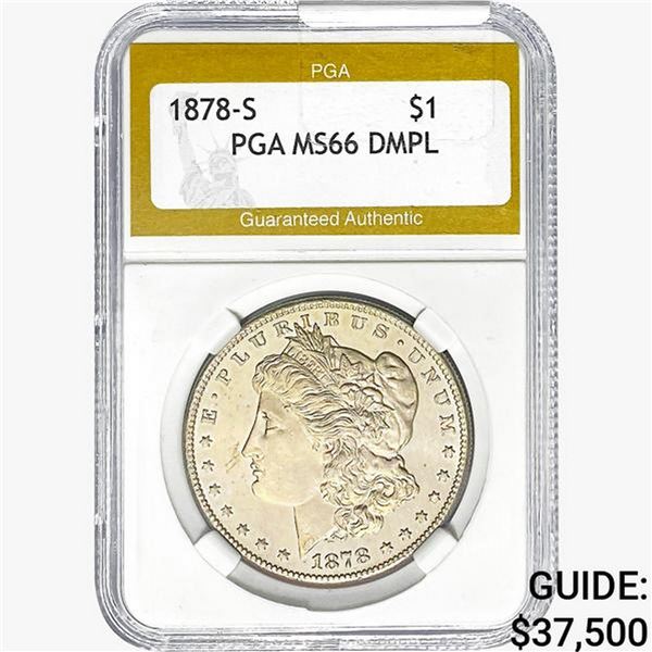 1878-S Morgan Silver Dollar PGA MS66 DMPL