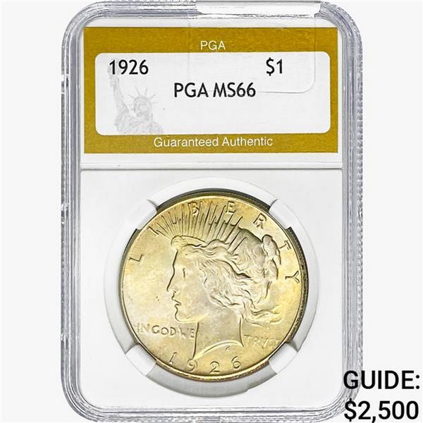 1926 Silver Peace Dollar PGA MS66