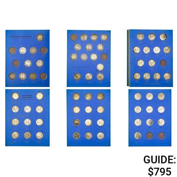 [67 Coin] 1911-1953 Canada Quarter COLL. Album