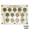 Image 1 : [13 Coin] 1979-1981 U.S. Susan B. Anthony $1 Set