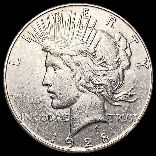 1928-S Silver Peace Dollar CLOSELY UNCIRCULATED