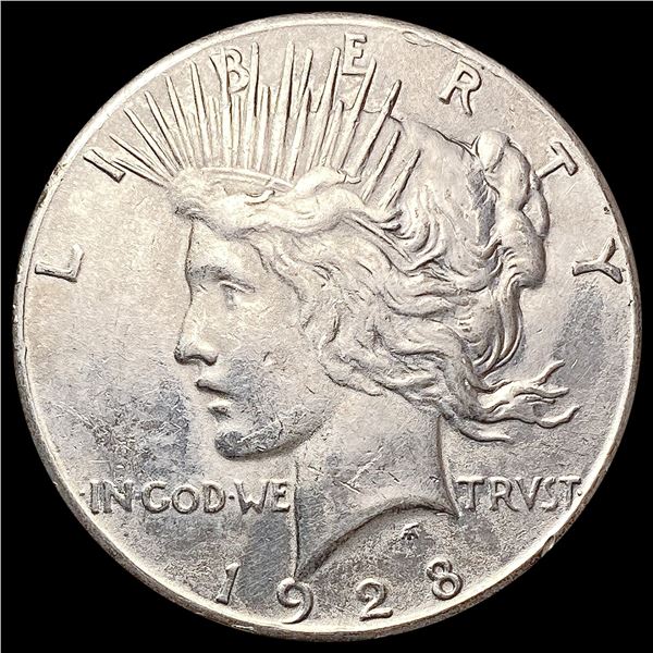 1928 Silver Peace Dollar CLOSELY UNCIRCULATED