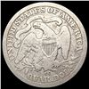 Image 2 : 1877-CC Seated Liberty Quarter NICELY CIRCULATED