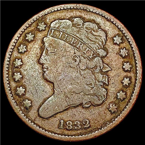 1832 Classic Head Half Cent NICELY CIRCULATED
