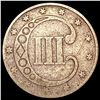 Image 2 : 1853 Silver Three Cent NICELY CIRCULATED