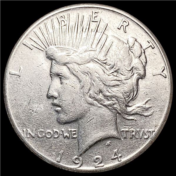 1924-S Silver Peace Dollar CLOSELY UNCIRCULATED