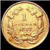 Image 2 : 1857 Rare Gold Dollar NEARLY UNCIRCULATED