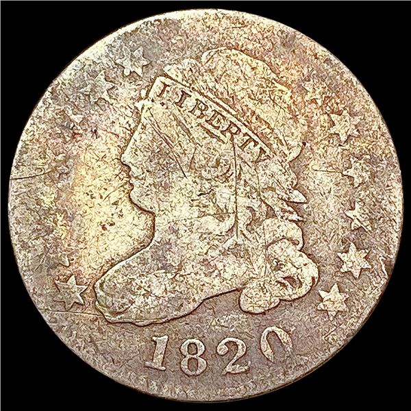 1820 Capped Bust Dime NICELY CIRCULATED