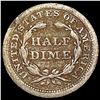 Image 2 : 1857 Seated Liberty Half Dime NICELY CIRCULATED