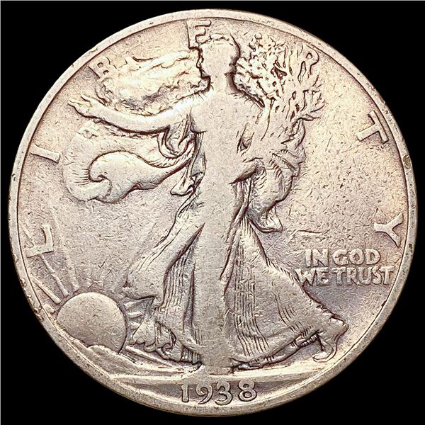1938-D Walking Liberty Half Dollar NICELY CIRCULAT