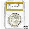 Image 1 : 1903 Morgan Silver Dollar PGA MS65