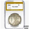 Image 1 : 1880 Morgan Silver Dollar PGA MS64