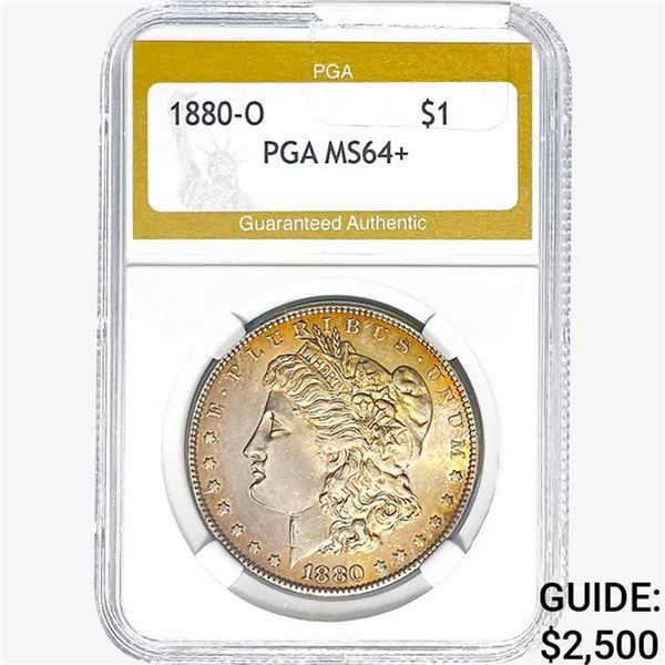 1880-O Morgan Silver Dollar PGA MS64+