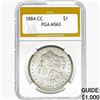 Image 1 : 1884-CC Morgan Silver Dollar PGA MS63
