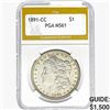 1891-CC Morgan Silver Dollar PGA MS61