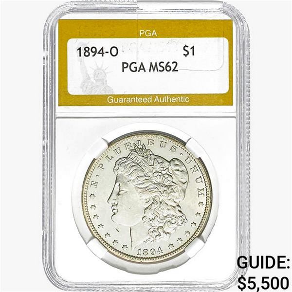 1894-O Morgan Silver Dollar PGA MS62