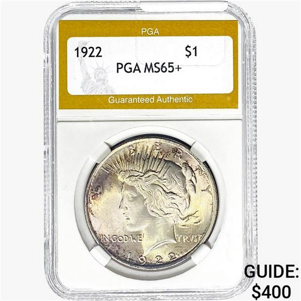 1922 Silver Peace Dollar PGA MS65+
