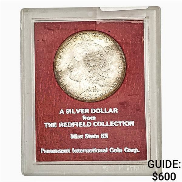 1890-S Morgan Silver Dollar PICC MS65 Redfield COL