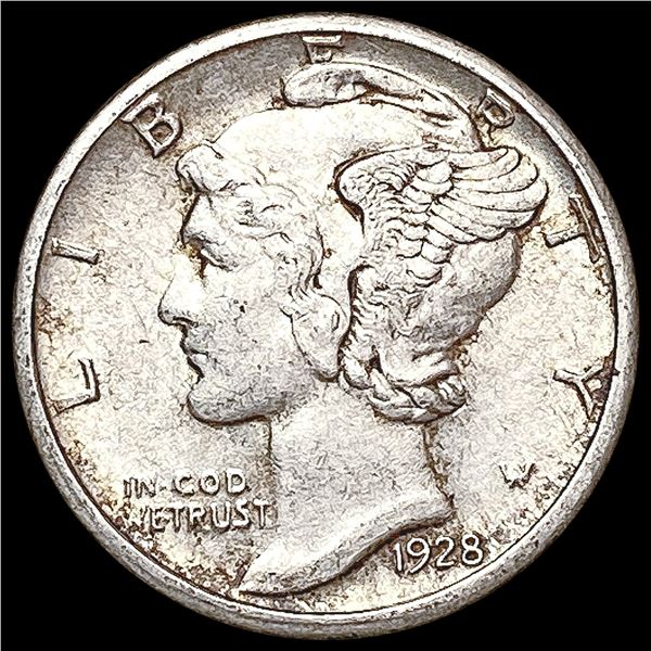1928-D Mercury Dime CHOICE AU