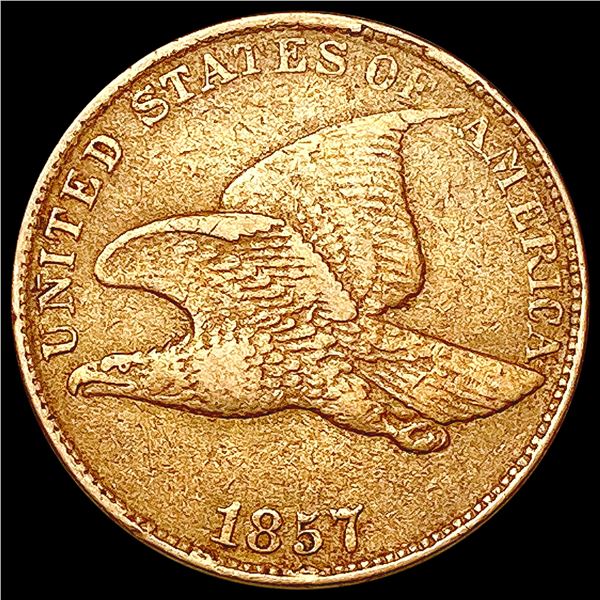 1857 Flying Eagle Cent NEARLY UNCIRCULATED