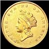 Image 1 : 1854 Rare Gold Dollar CLOSELY UNCIRCULATED