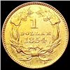 Image 2 : 1854 Rare Gold Dollar CLOSELY UNCIRCULATED