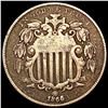 Image 1 : 1866 Rays Shield Nickel NICELY CIRCULATED