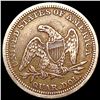 Image 2 : 1854 Arrows Seated Liberty Quarter NEARLY UNCIRCUL