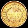 Image 2 : 1853 Rare Gold Dollar CLOSELY UNCIRCULATED