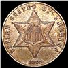 Image 1 : 1862 Silver Three Cent CLOSELY UNCIRCULATED