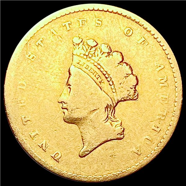 1854 Rare Gold Dollar LIGHTLY CIRCULATED